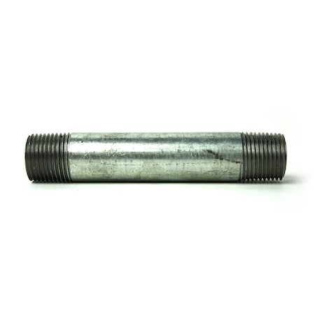 3/8 Inch X 4-1/2 Inch Galvanized Steel Nipple